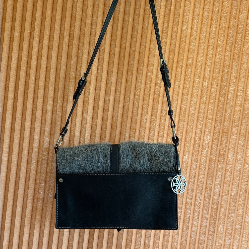 Urban Equestrian Brazilian Cowhide Crossbody Bag - Picture 5 of 6